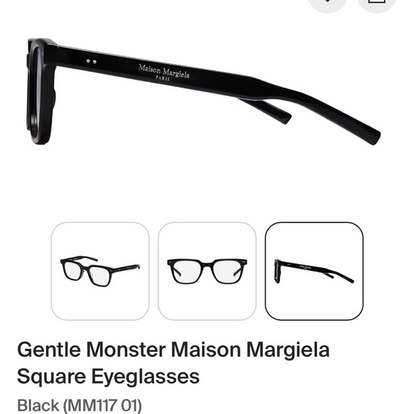 Maison Martin Margiela Black Glasses main image 6